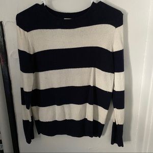 Navy Blue & White Sweater